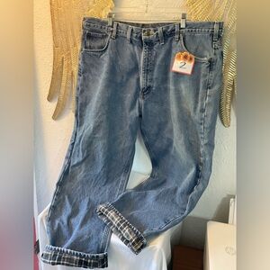 Carhartt Men’s Blue Jeans lined #2